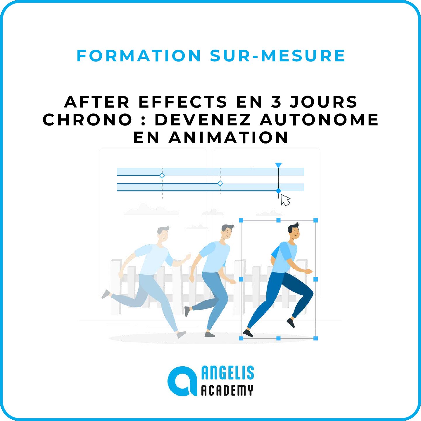 Visuel du parcours de formation “Entreprendre dans le jeu vidéo” proposé par Angelis Academy.