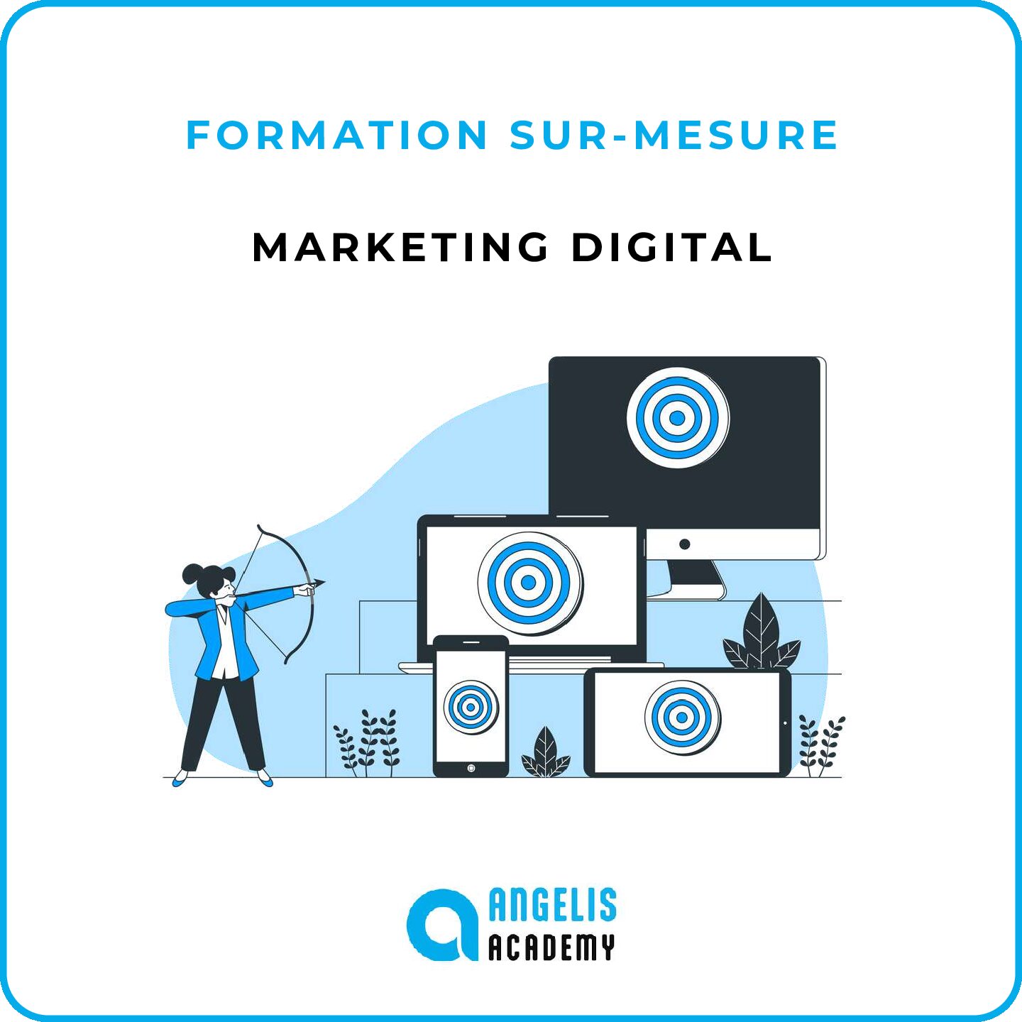 Visuel du parcours de formation “Entreprendre dans le jeu vidéo” proposé par Angelis Academy.