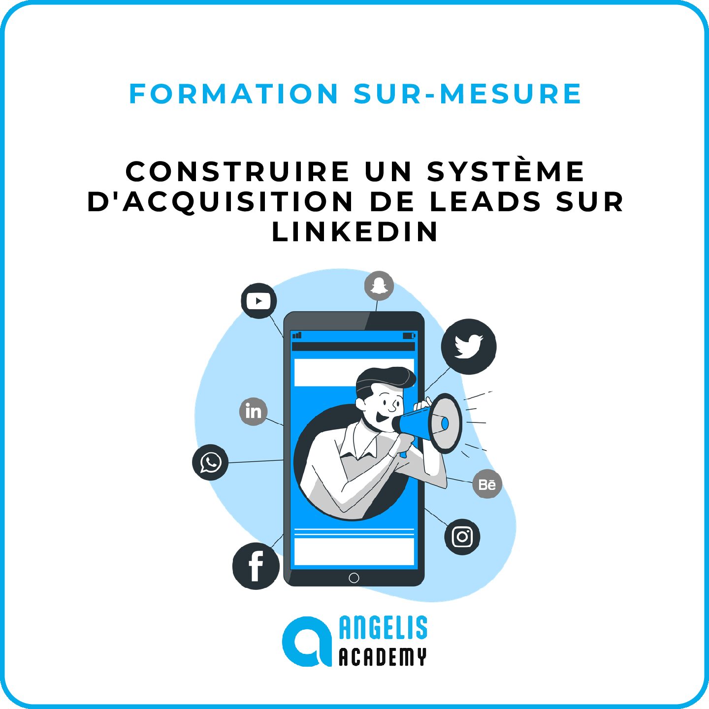 Visuel du parcours de formation “Entreprendre dans le jeu vidéo” proposé par Angelis Academy.